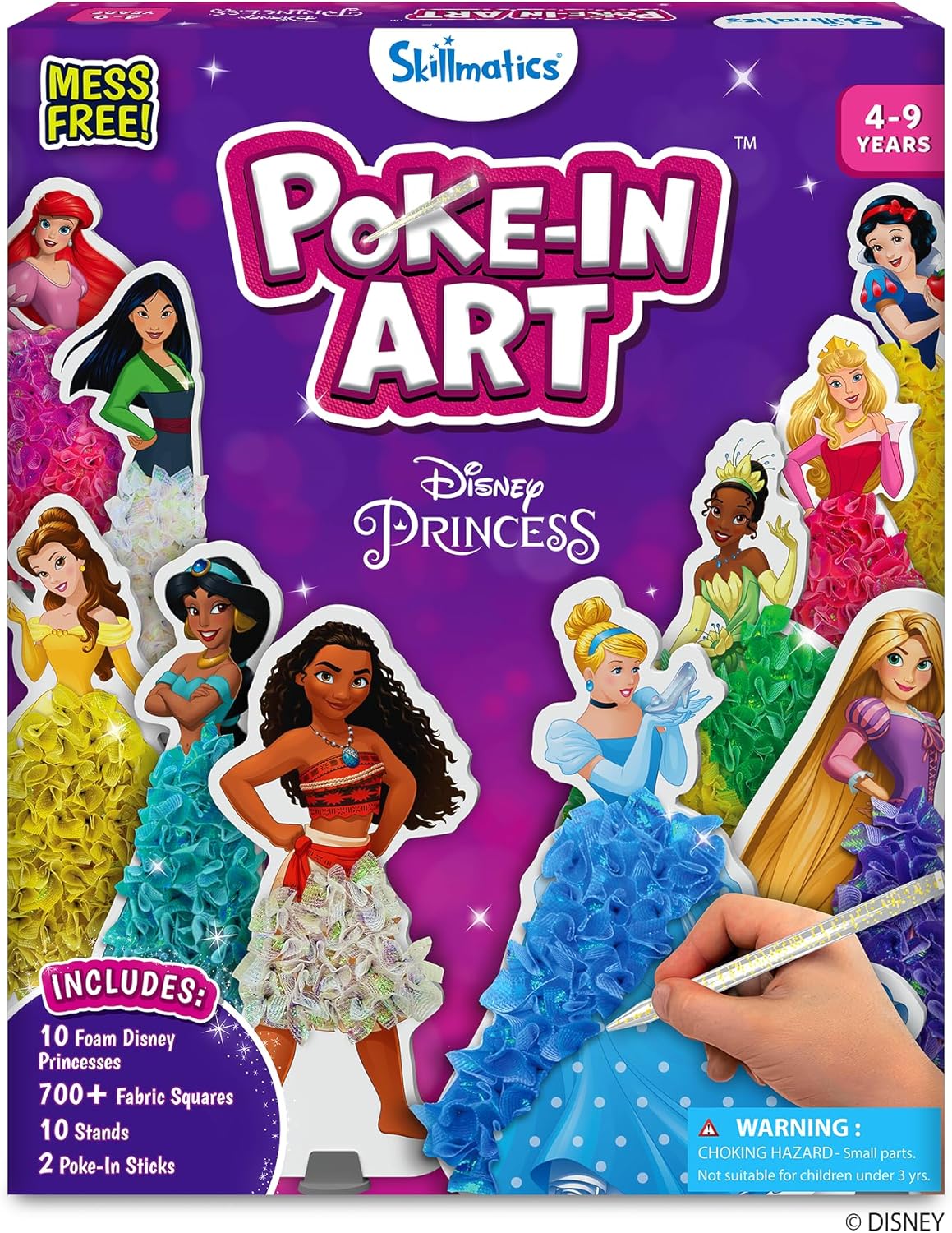Disney Princess Poke-in Art Craft Set for Creative Kids Ages 4-9