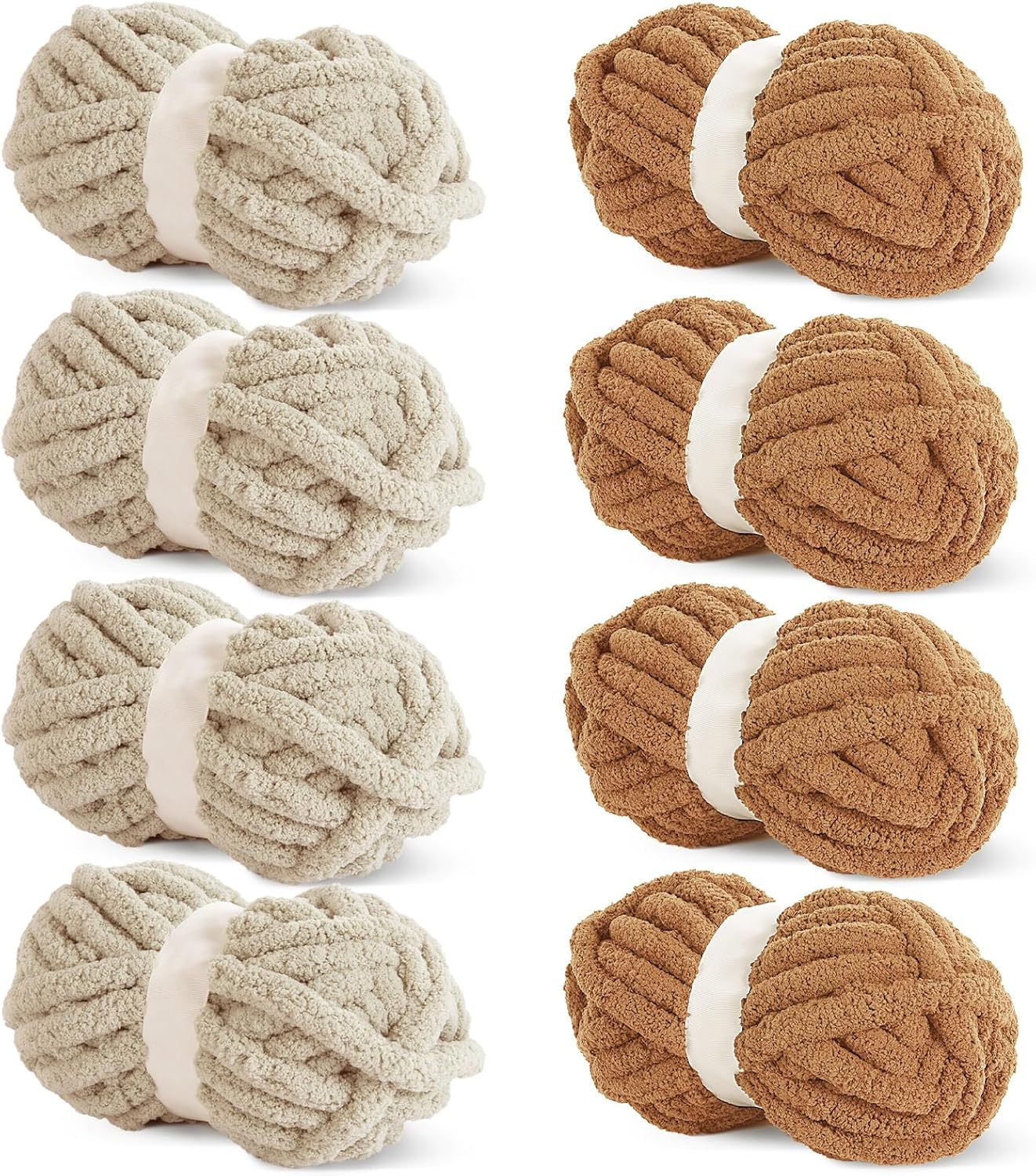 HOMBYS Chunky Yarn for Crocheting, Super Bulky Soft Yarn