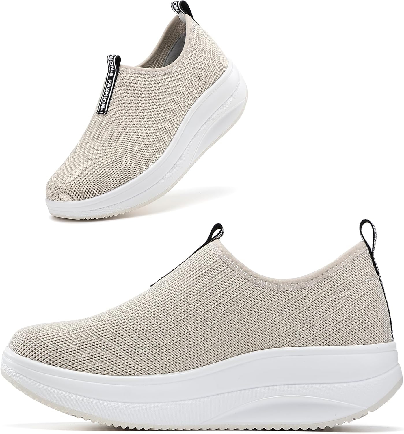 Oude Platform Loafers for Women - Comfortable Slip On Sneakers