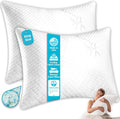 Xtreme Comforts 2-Pack Slim Memory Foam Pillows - Cooling Support