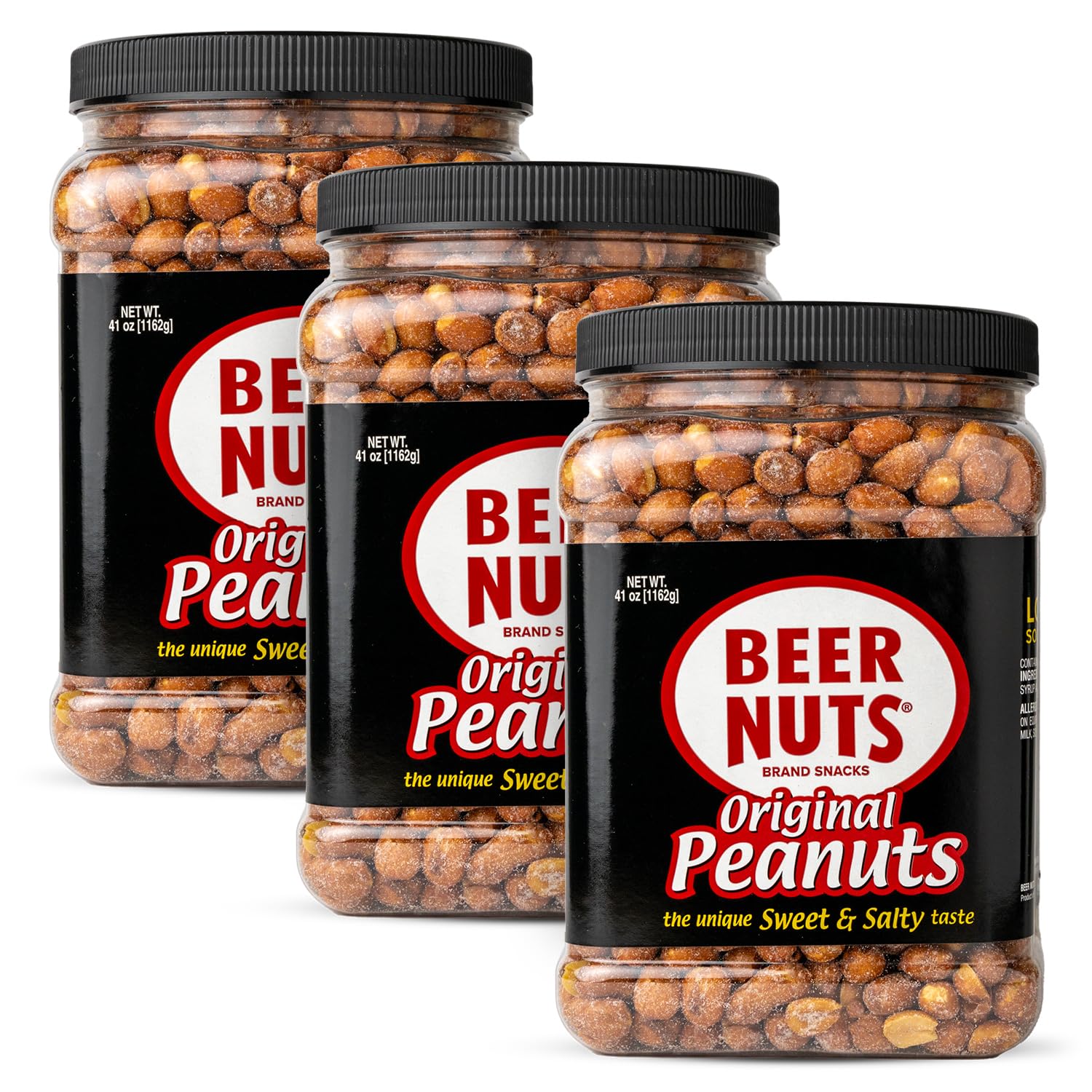 BEER NUTS Original Peanuts - Sweet & Salty Gluten Free Snack