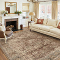 6x9 Washable Area Rug for Living Room Bedroom - Vintage Style