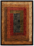 Home Dynamix Royalty Vega Geometric Area Rug, Black/Brown 5ft