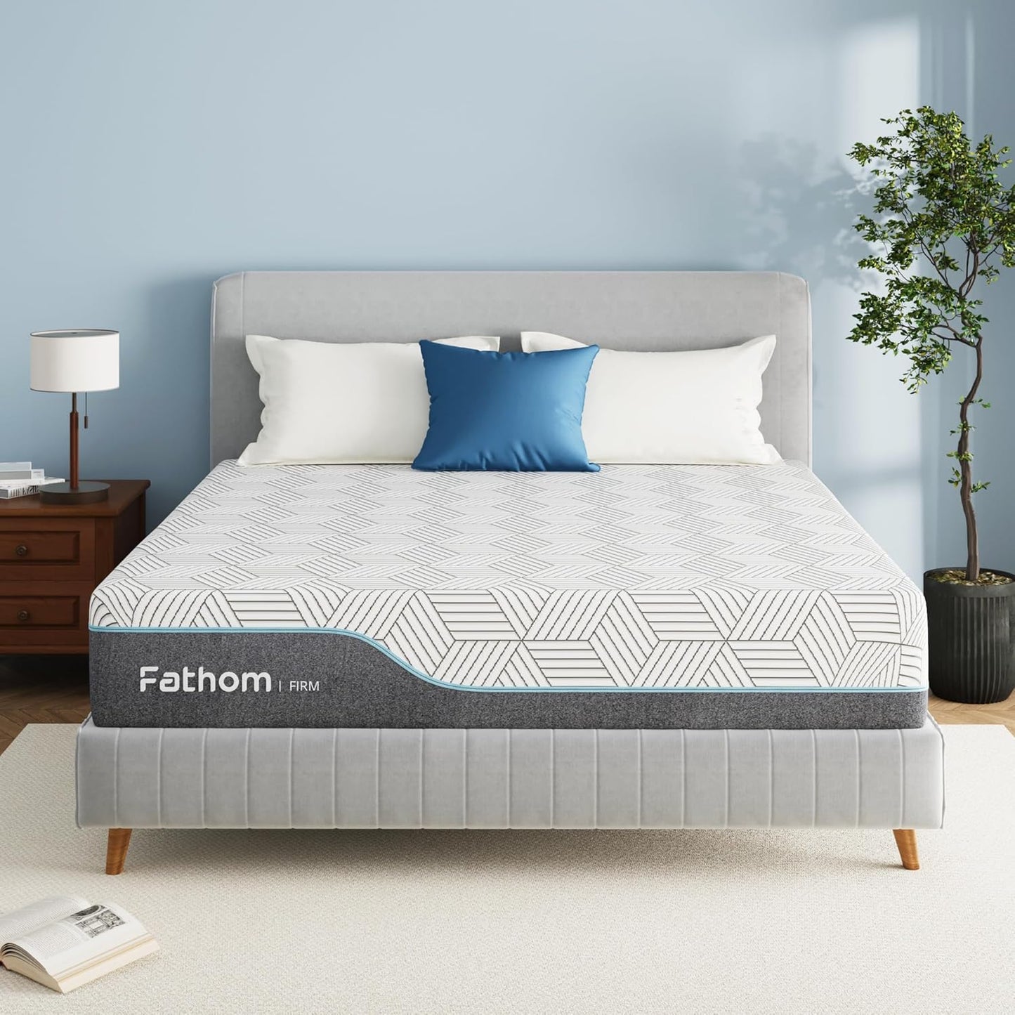 FATHOM Firm Queen Mattress for Back Pain Relief and Cool Sleep