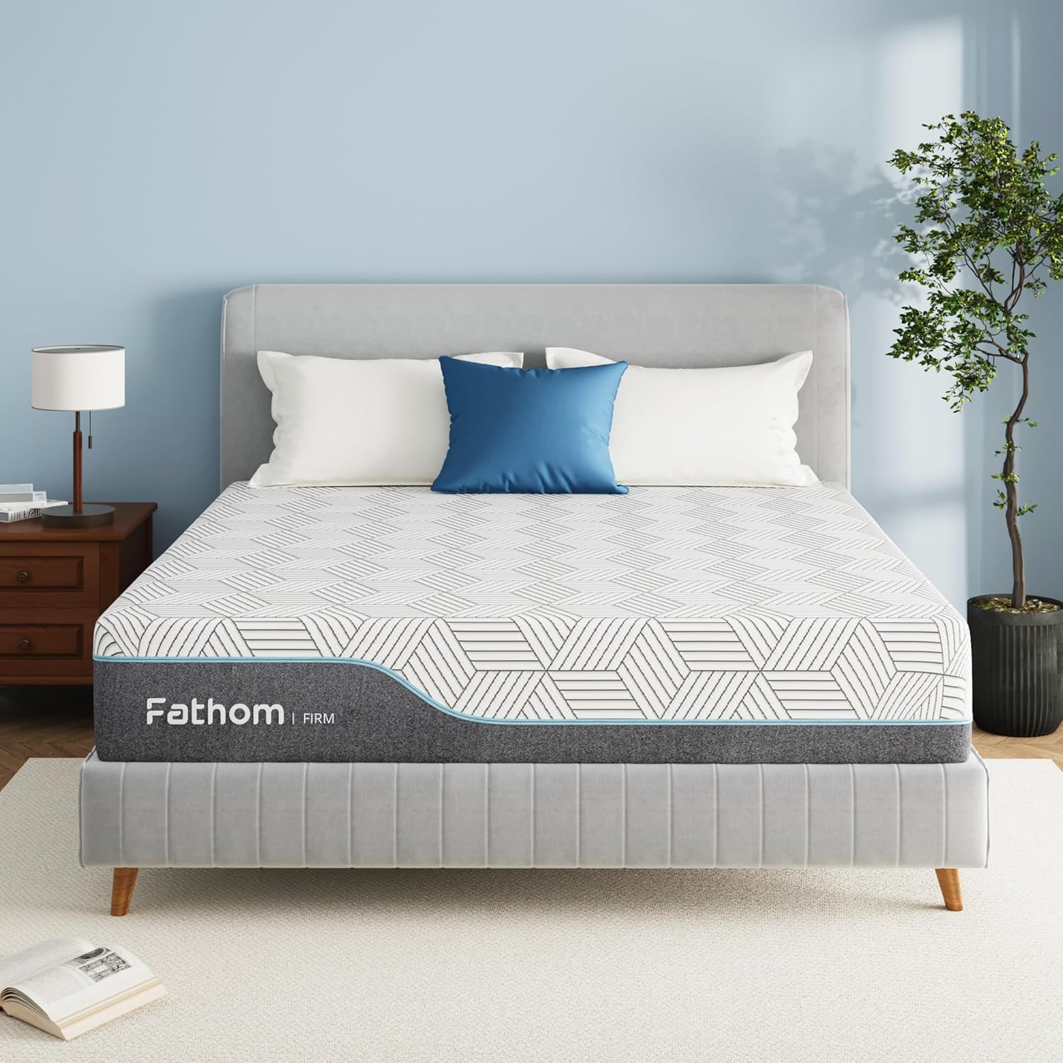 FATHOM Firm Queen Mattress for Back Pain Relief and Cool Sleep
