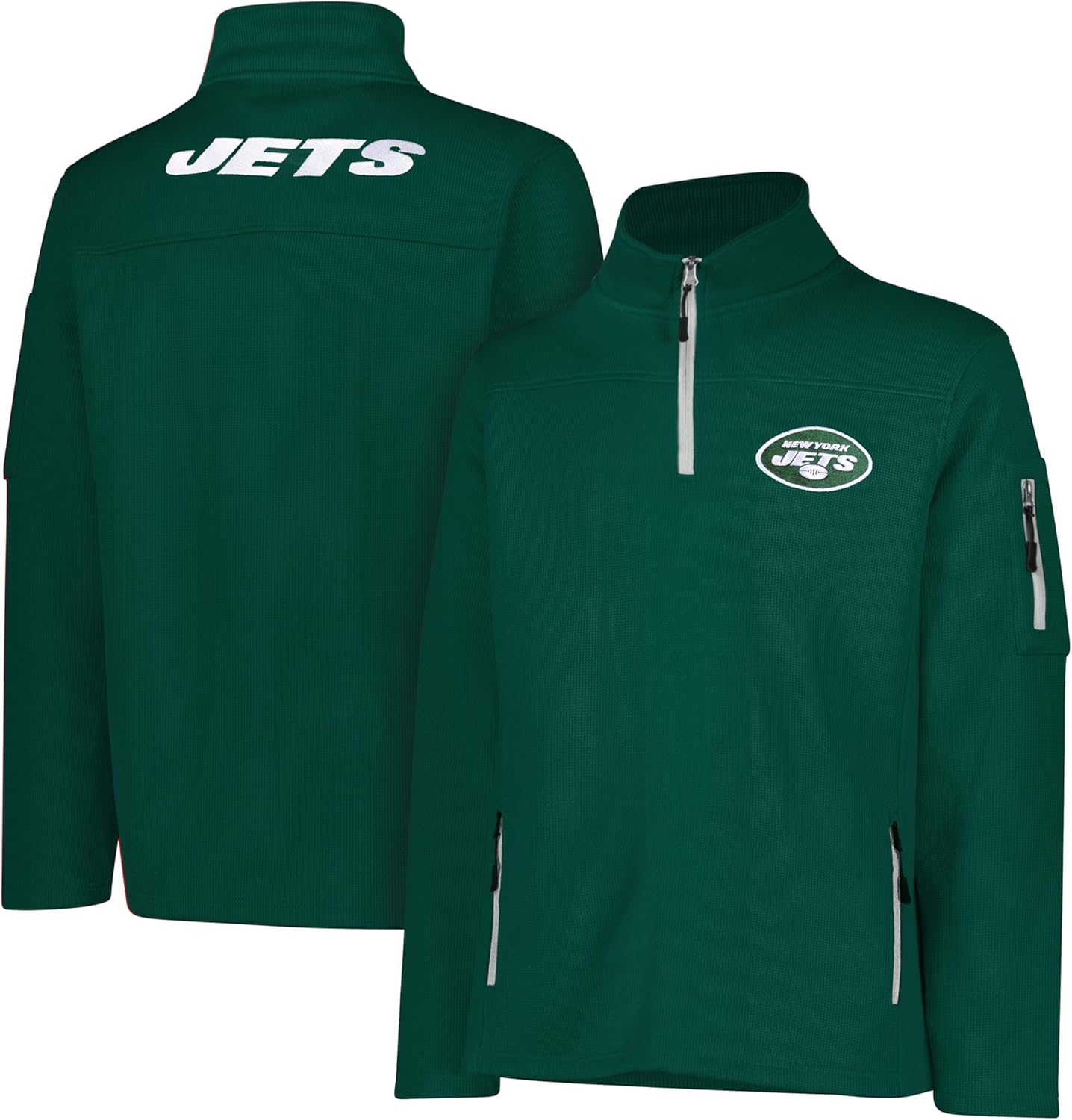 Ultra Game Men's Quarter-Zip Fleece Pullover for NFL Fans
