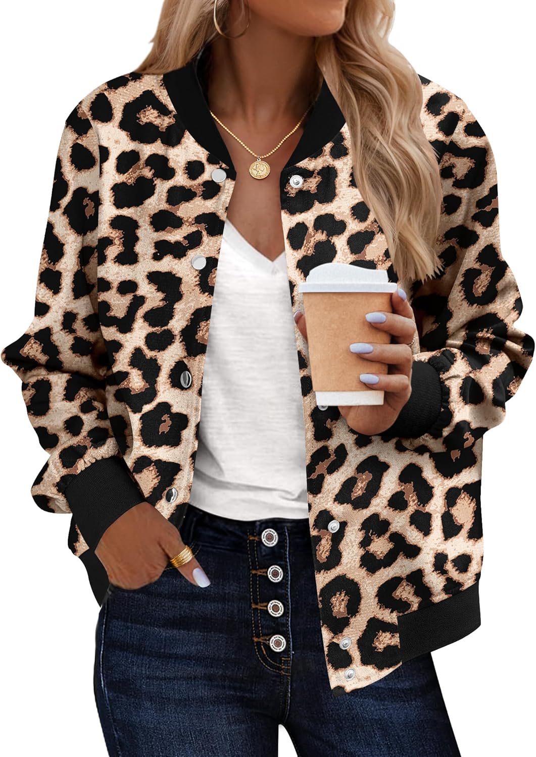 Zeagoo Bomber Jacket Women Casual Lightweight Fall Fashion 2025