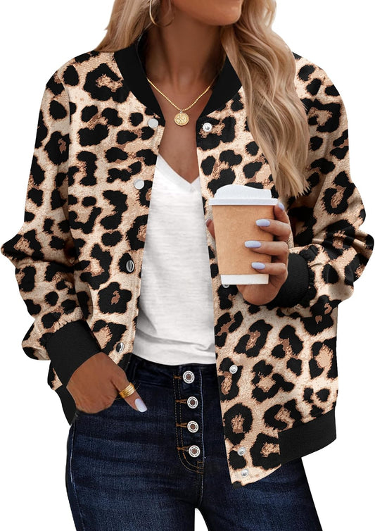 Zeagoo Bomber Jacket Women Casual Lightweight Fall Fashion 2025