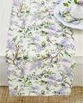 Lilacs Floral Print Table Runner 14 x 90 in - Pure Linen