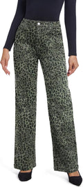 Women's Straight Leg High Waisted Jeans - Casual Stretchy Black
