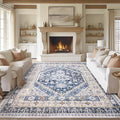 9x12 Area Rug - Stain Resistant Washable Ultra-Thin Rug for Living