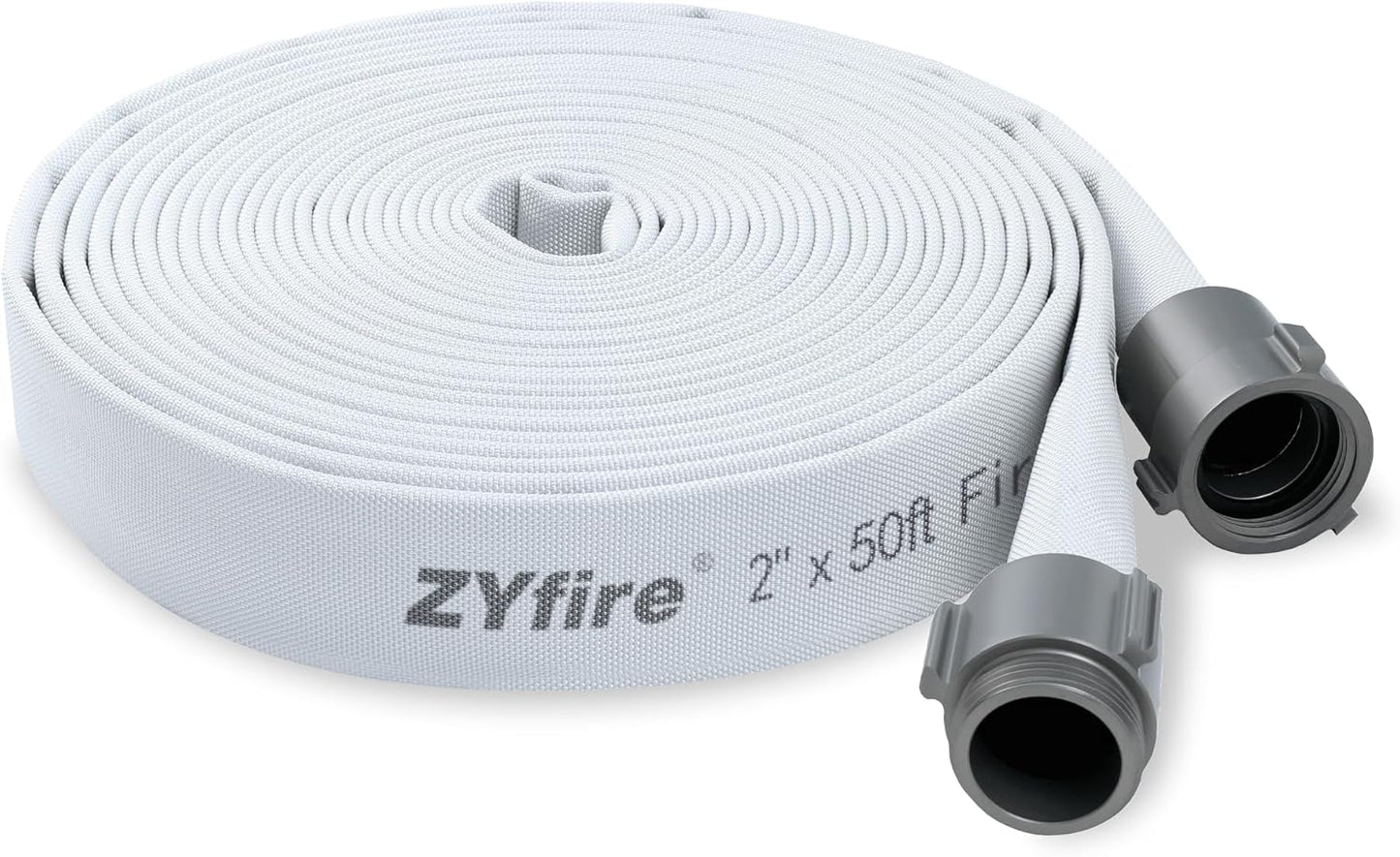 2in ID x 50 FT Lightweight Fire Hose with Aluminum Couplings
