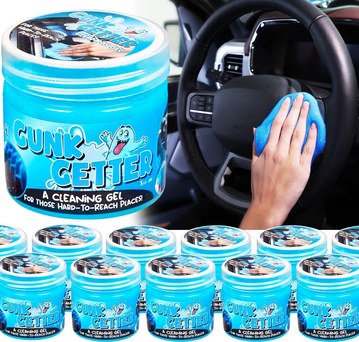 Gunk Getter Gel 12Pk: Precision Cleaning Power