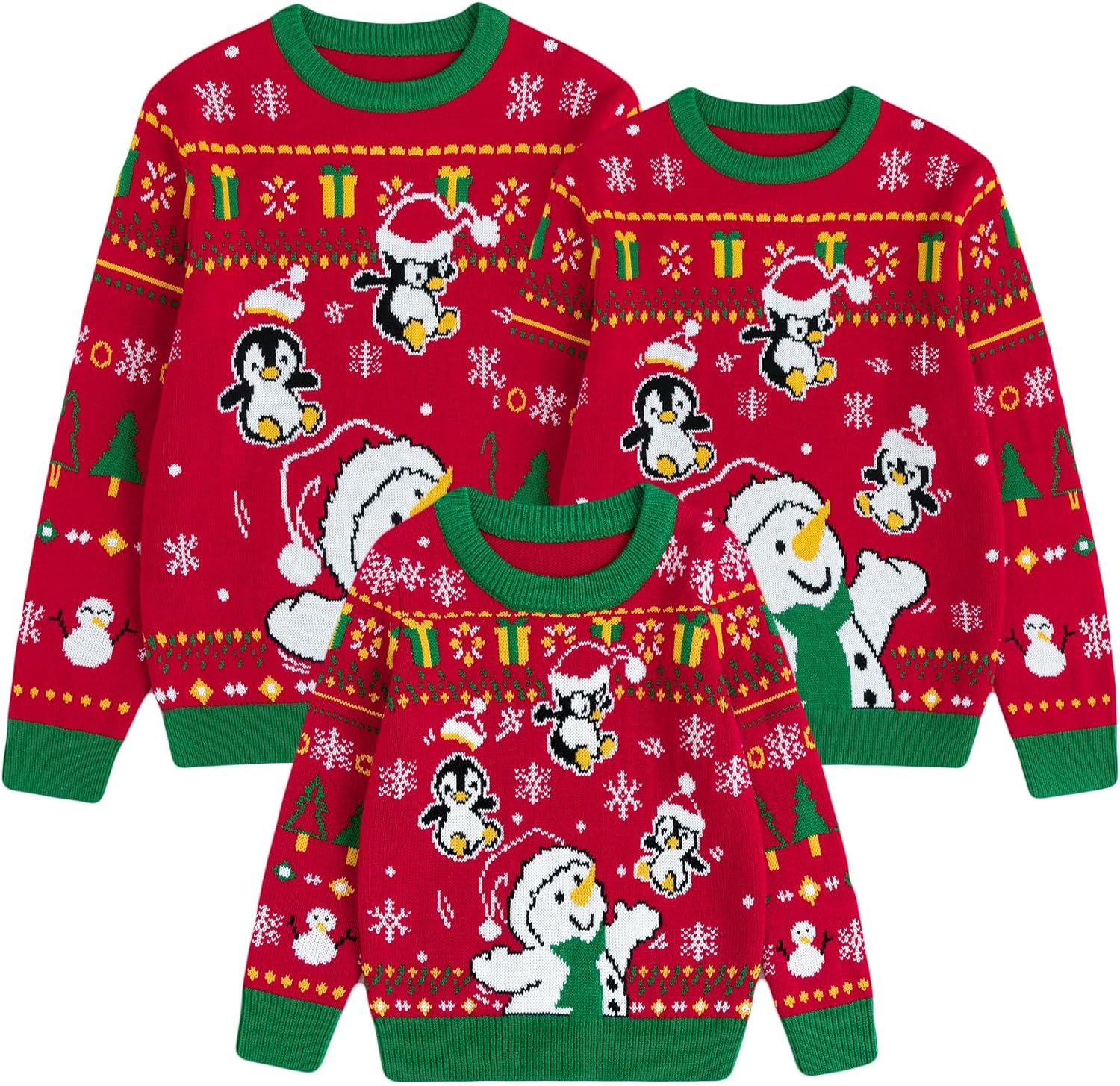 Curipeer Ugly Family Matching Christmas Sweaters for Everyone