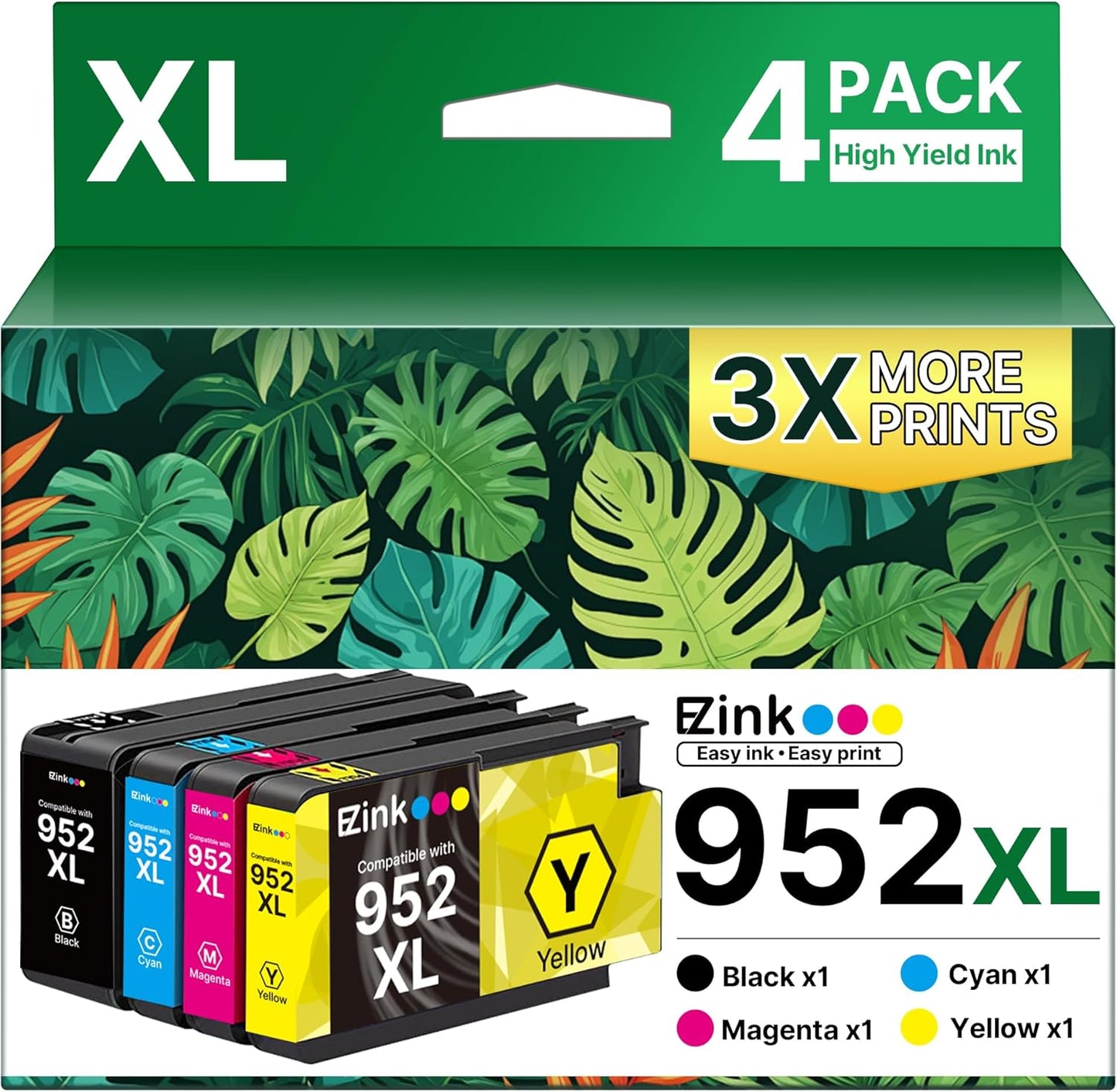 E-Z Ink 952XL Replacement Ink Cartridge Combo Pack for HP Printers