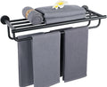 Alise Towel Rack 24-In Towel Shelf with Double Bars - Space Saving