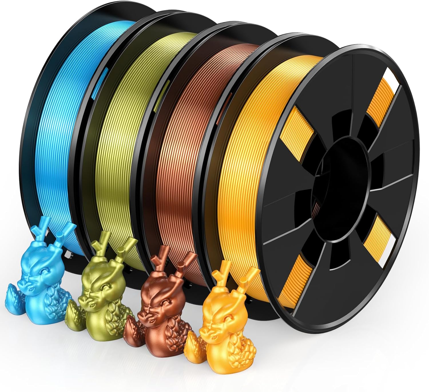 ENTINA 4 Colors Silk Shiny 3D Printer Filament Bundle Review