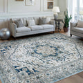 Area Rugs for Living Room 8x10 Vintage Oriental Low Pile - Machine