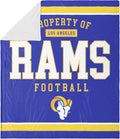 NFL Team Logo Sherpa Fleece Plush Throw Blanket - 60 in x 70 in