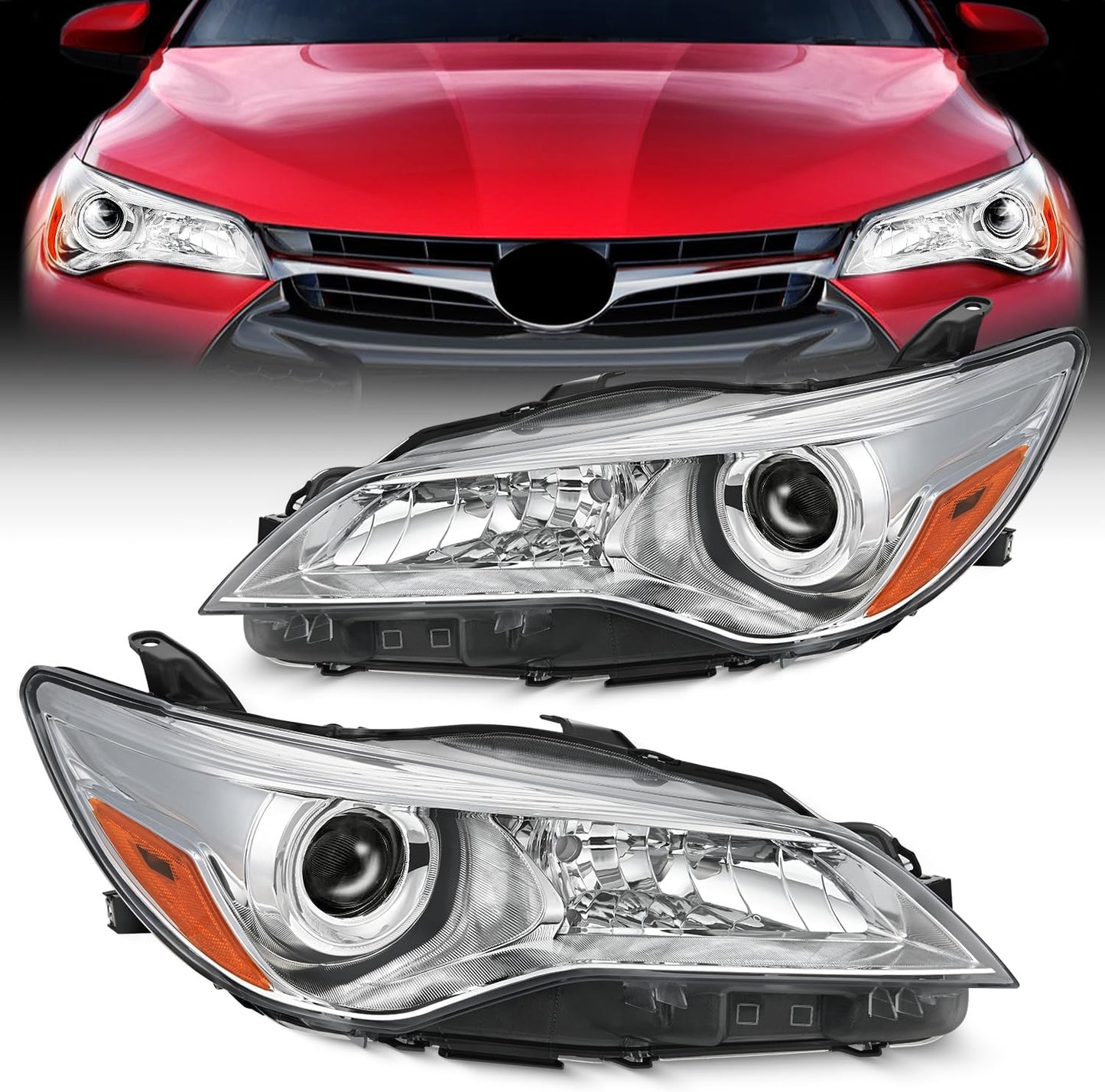 Nilight Headlight Assembly for 2015 2016 2017 Toyota Camry