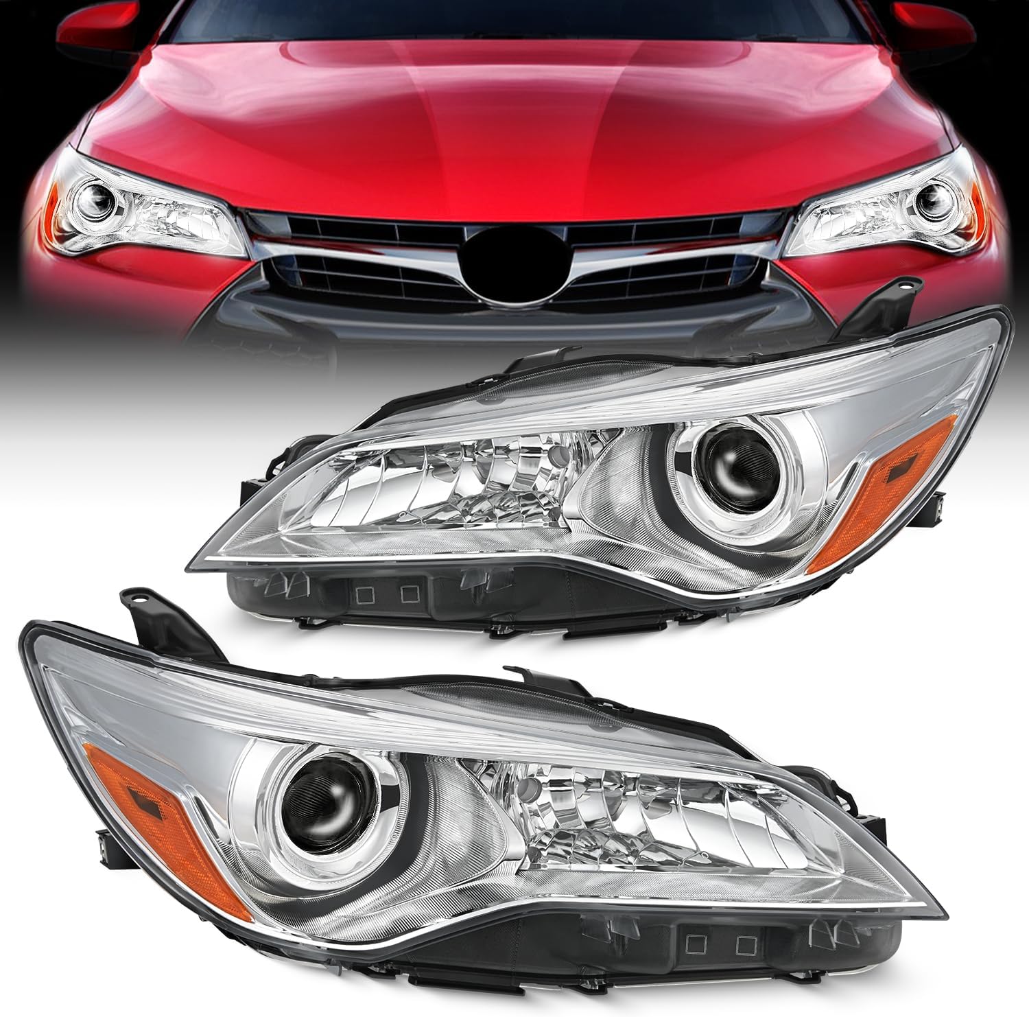 Nilight Headlight Assembly for 2015 2016 2017 Toyota Camry