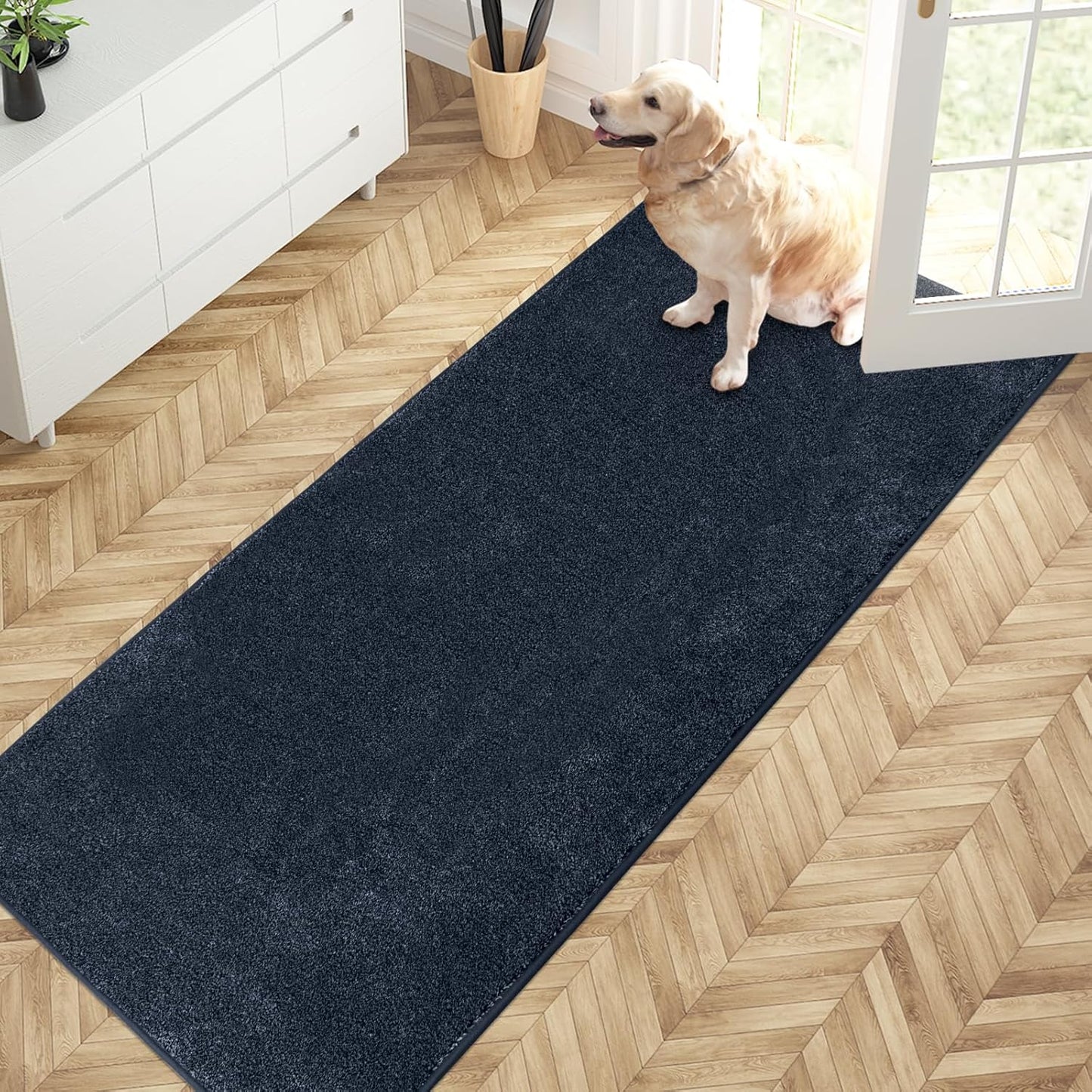 Dirt Trapping Door Mat 31.5in x 70in Non-Slip for Pets