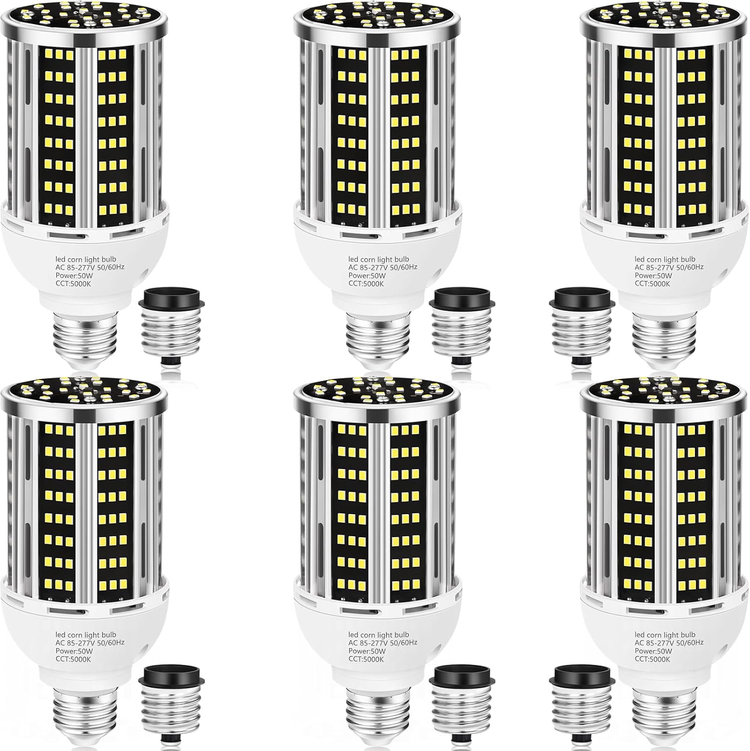 50W LED Corn Light Bulb for Large Area Lighting Solutions