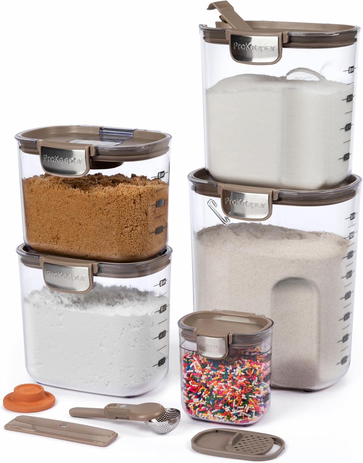 ProKeeper 9-Piece Airtight Food Storage Container Set for Kitchen