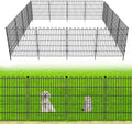 10 Panels No Dig Decorative Garden Fence for Yard - Easy Setup