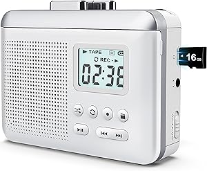 Portable Walkman Cassette Player with 16GB SD Card for Music Lovers