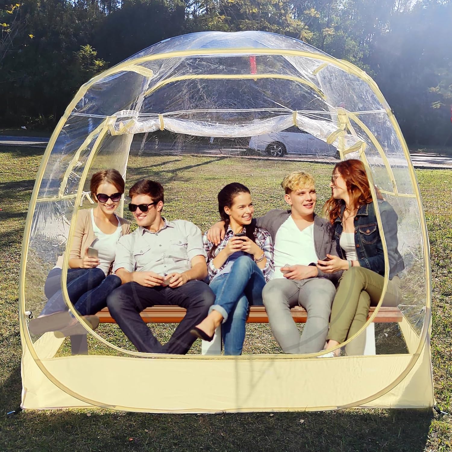 Spacious 6x6 Pop-Up Sports Tent - Ultra Clear!