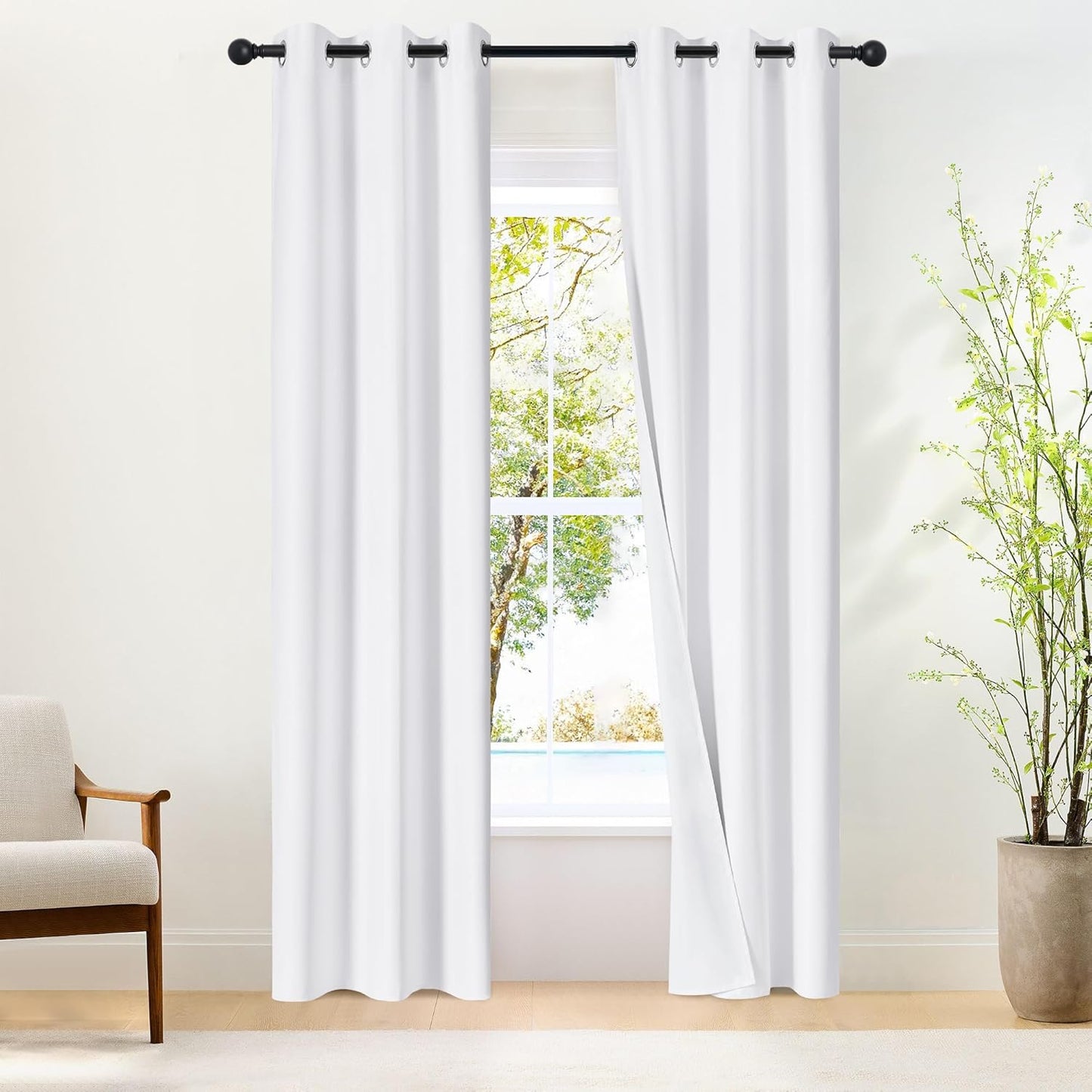 NICETOWN 100% Blackout Window Curtain Panels for Elegant Homes