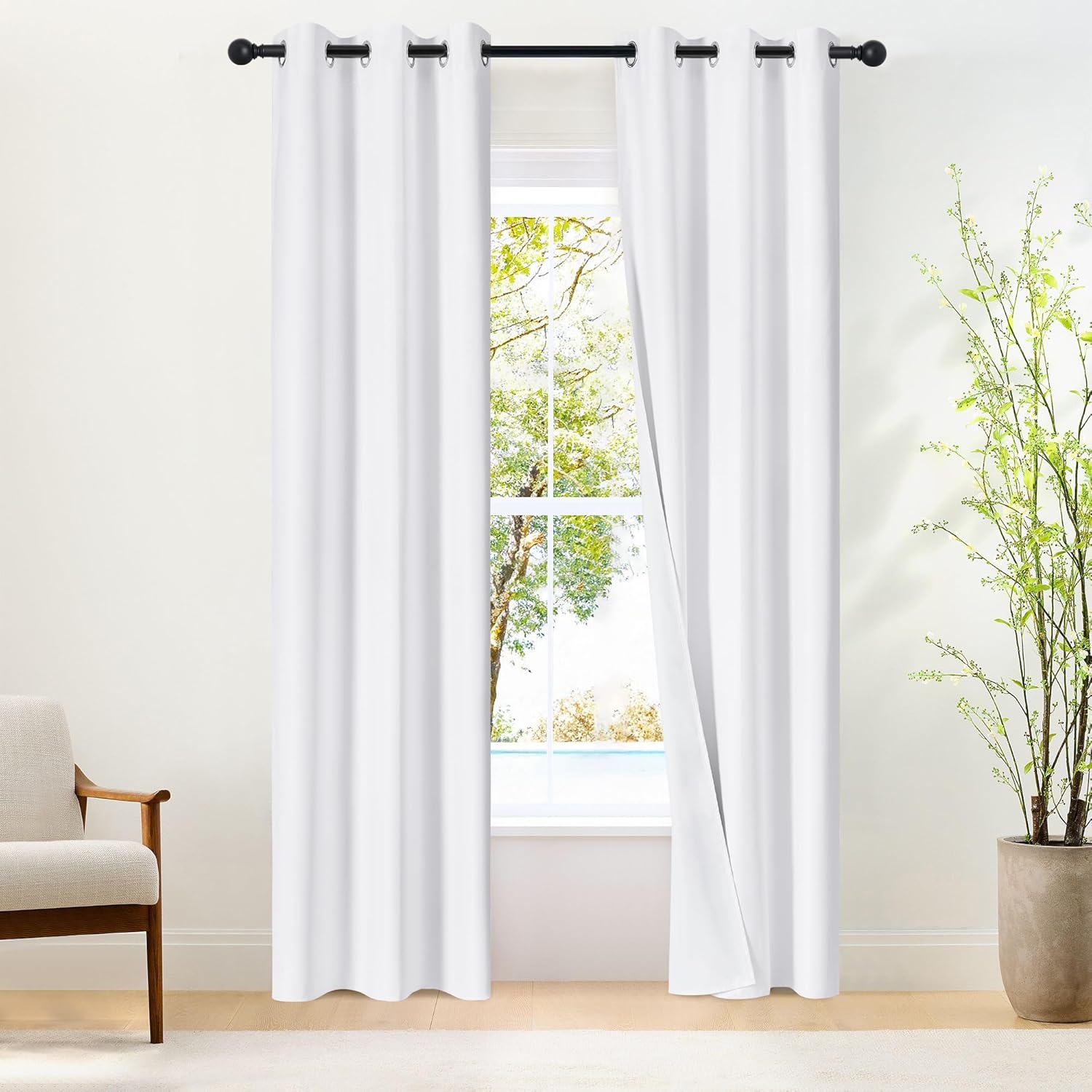 NICETOWN 100% Blackout Window Curtain Panels for Elegant Homes