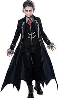 Boy's Gothic Vampire Costume - Classic Cape & Vest