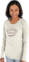 Women's Tri-Blend Long Sleeve T-Shirt Campus - Crimson Pride