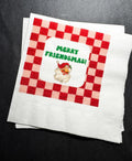 Vintage Santa Funny Christmas Napkins Set - Cheers to Friendsmas!