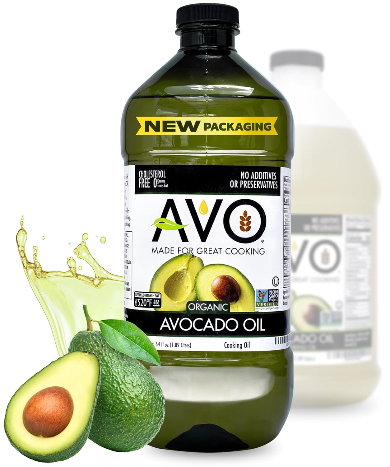 AVO Organic Avocado Oil for Frying, Baking, and Cooking Needs