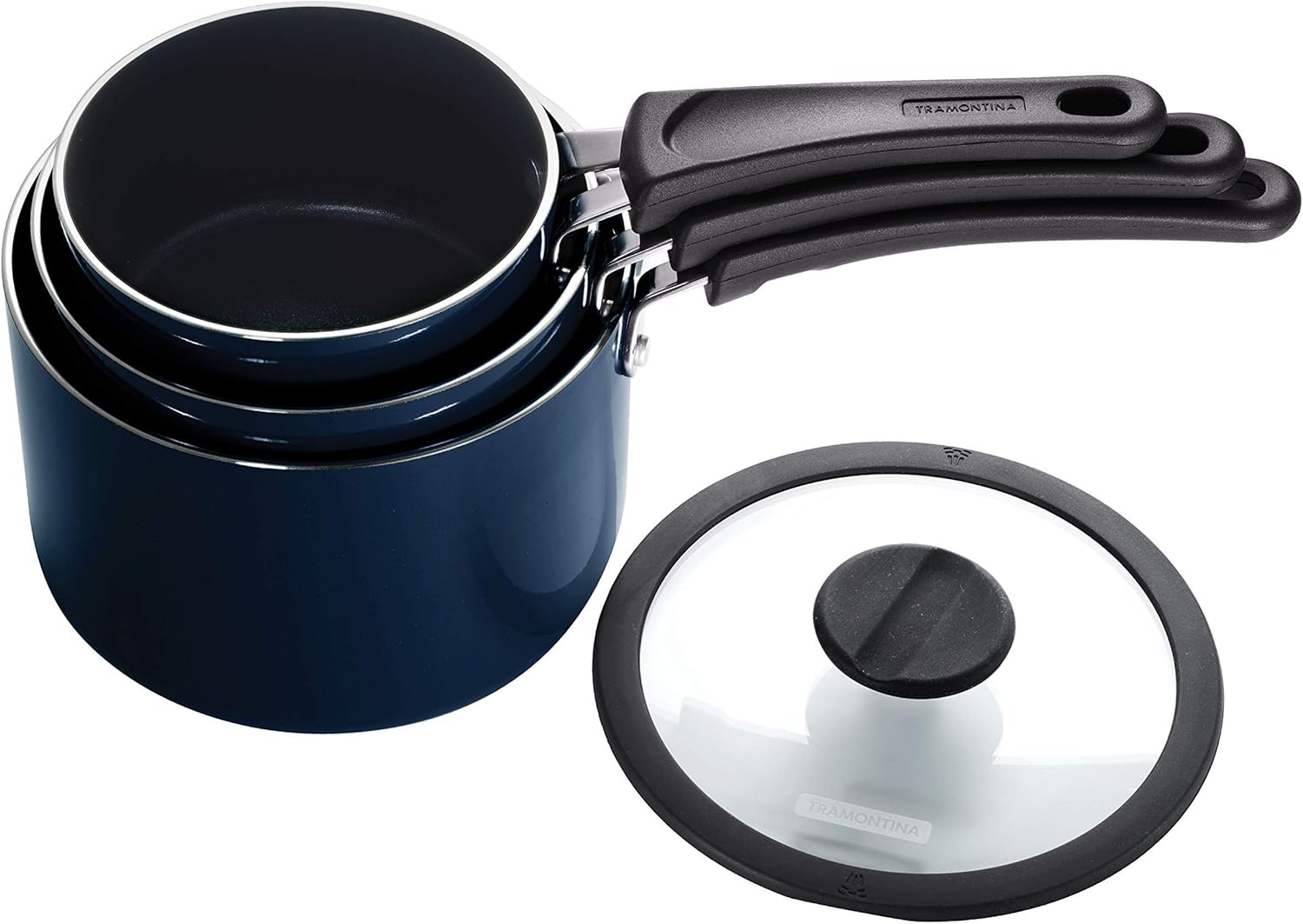 Tramontina Aluminum Non Stick 6-Piece Nesting Sauce Pan Set