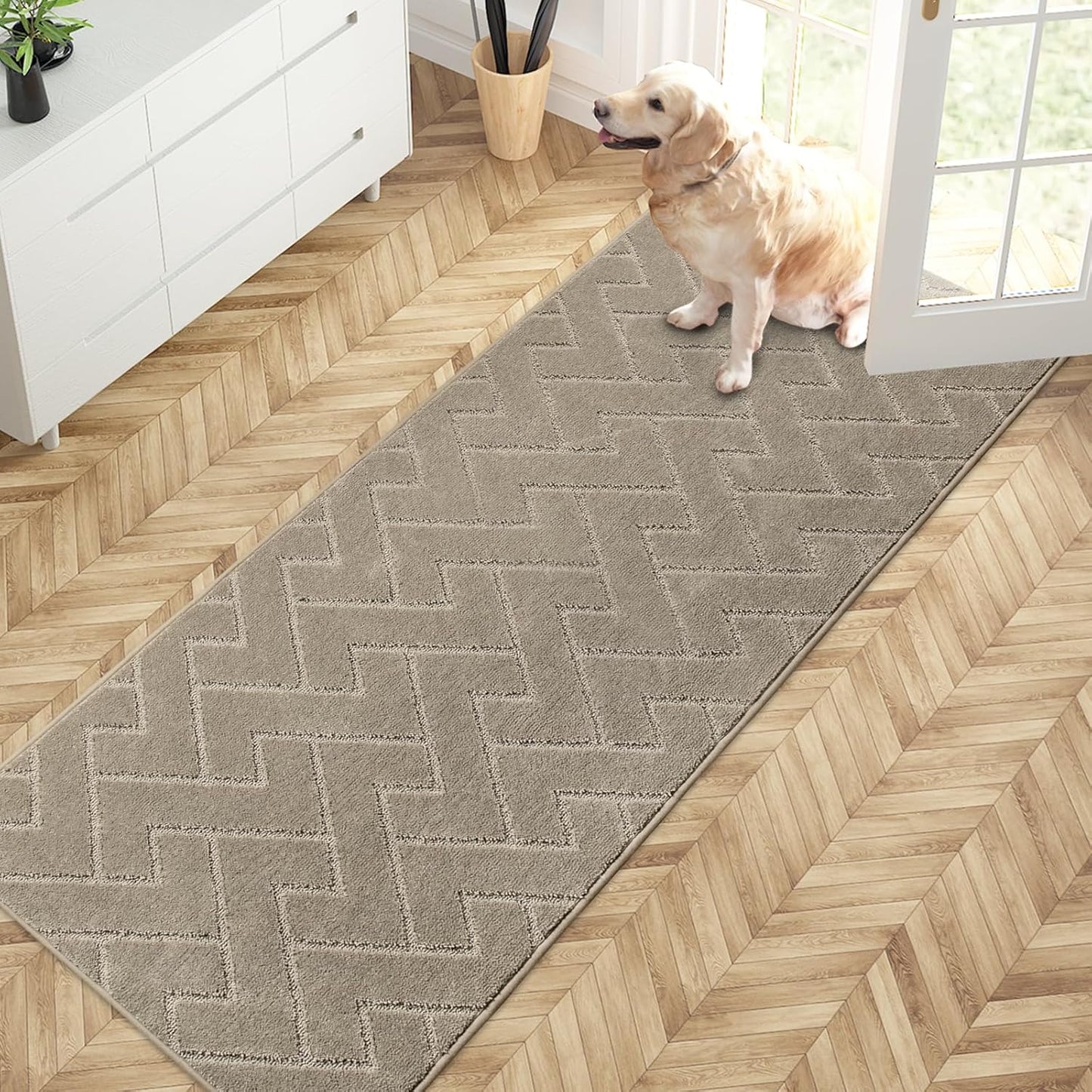 Dirt Trapping Door Mat 32in x 70in Non-Slip Machine Washable