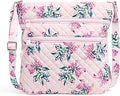Vera Bradley Women's Cotton Triple Zip Hipster Crossbody Purse