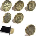 King Solomon Seal Coin Talisman 5 Pentacles of Venus - Love