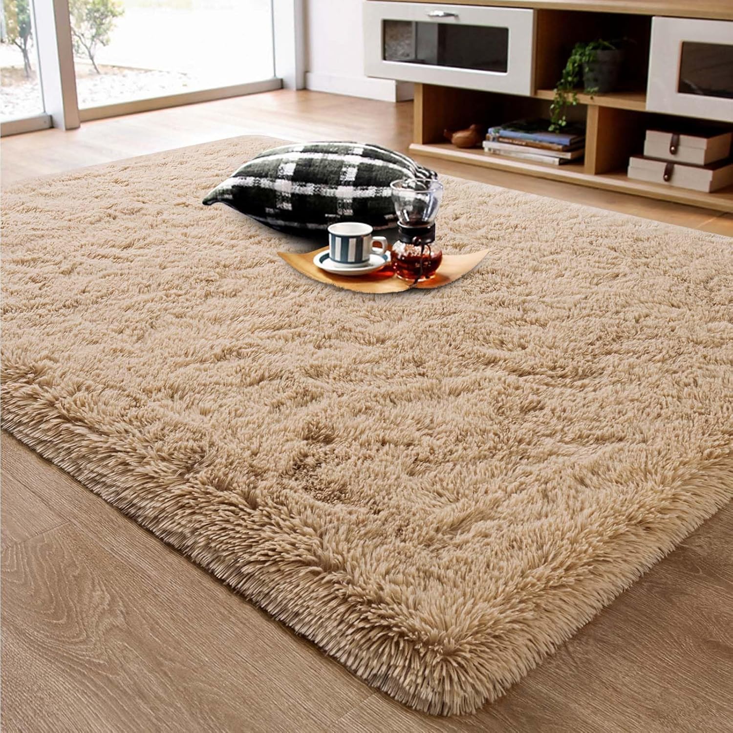 Ompaa Fluffy Rug - Super Soft Fuzzy Area Rug for Home Decor