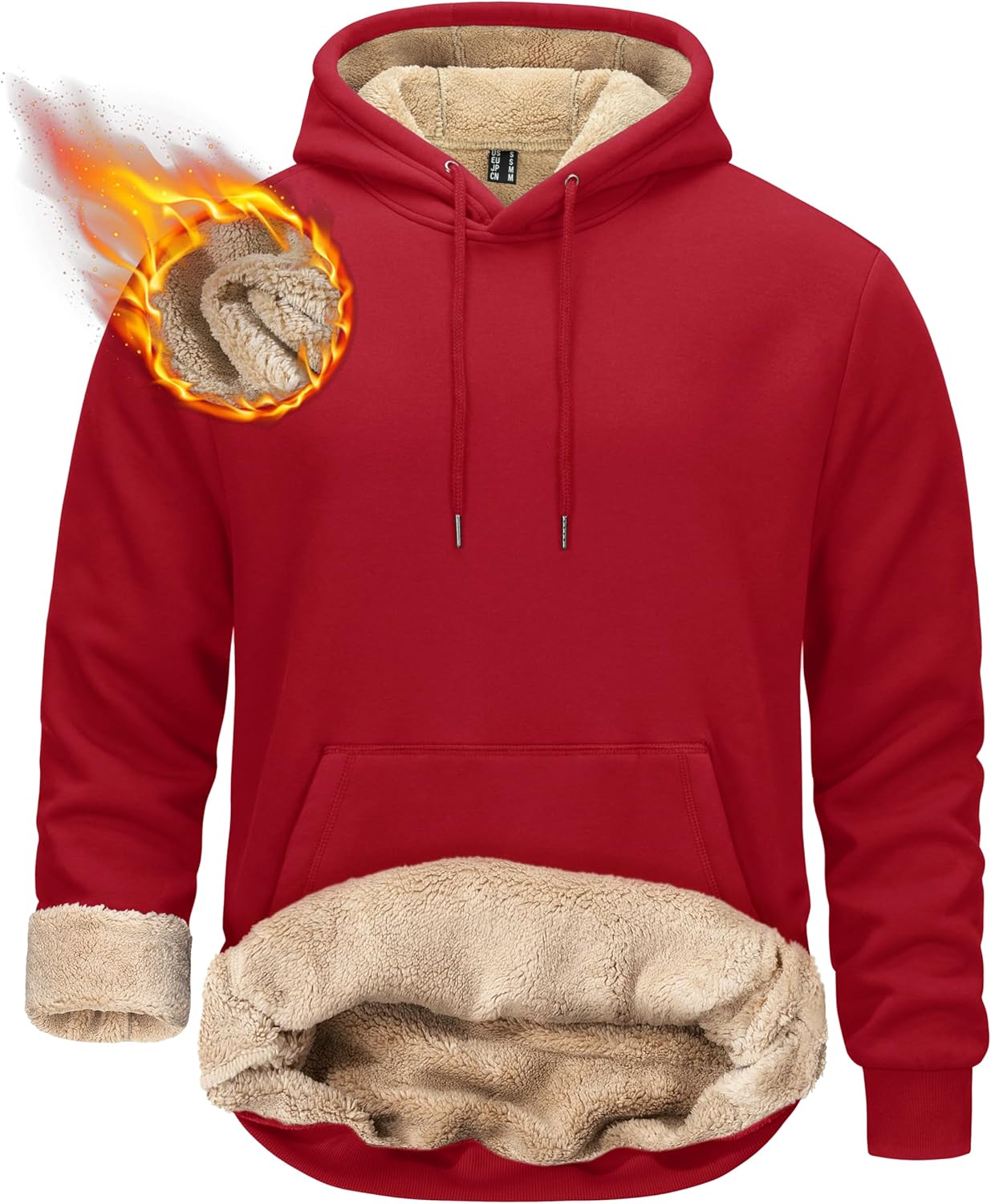 TACVASEN Men's Pullover Hoodie for Winter Warmth and Comfort