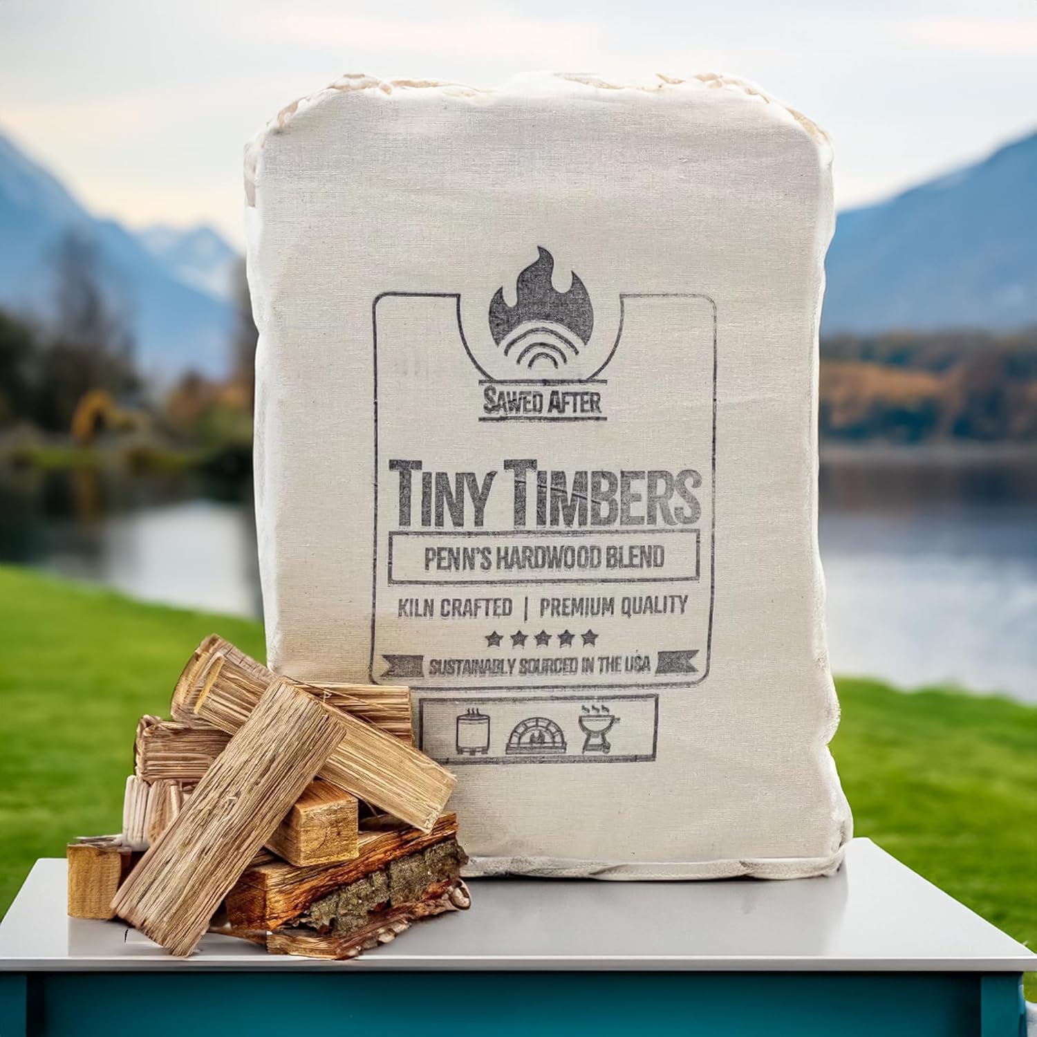 Tiny Timbers USDA Grade Kiln Dried Hardwood for Fire Pits