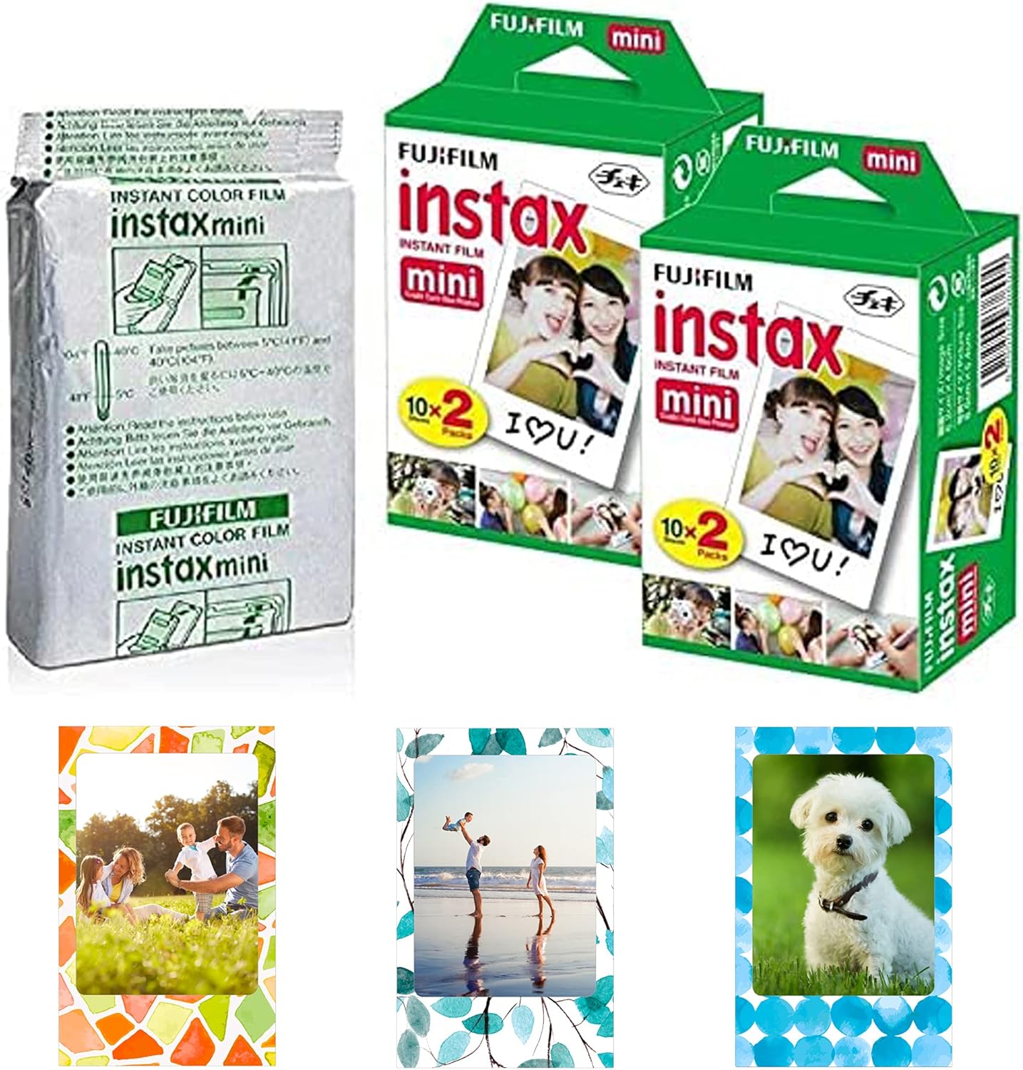 Fujifilm Instax Mini Instant Film 60 Sheets with Photo Frames