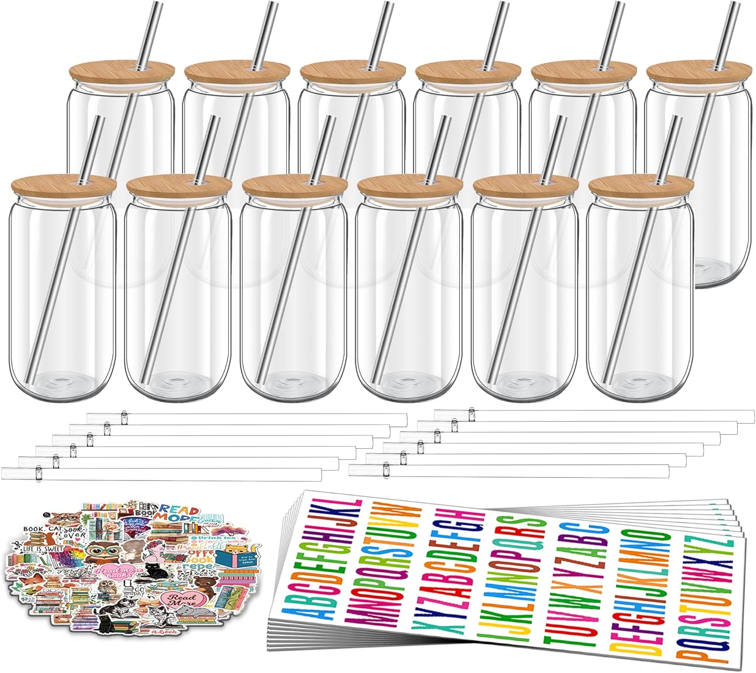 16 oz Clear Plastic Cups with Bamboo Lids for Every Occasion