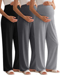 3 Pack of Comfortable Maternity Pants for Fashionable Moms