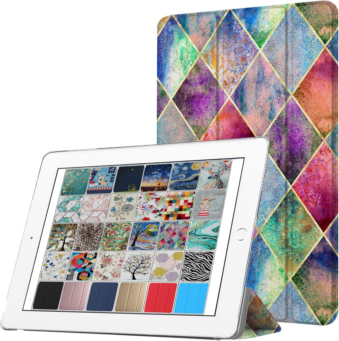 DuraSafe Cases iPad 9.7 Inch 2014 Air 2nd Clear Flip Cover