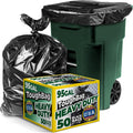 ToughBag 95-96 Gallon Trash Bags Heavy Duty for Large Waste