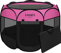 Love's cabin Pet Puppy Dog Playpen Tent - Portable Foldable Playpen